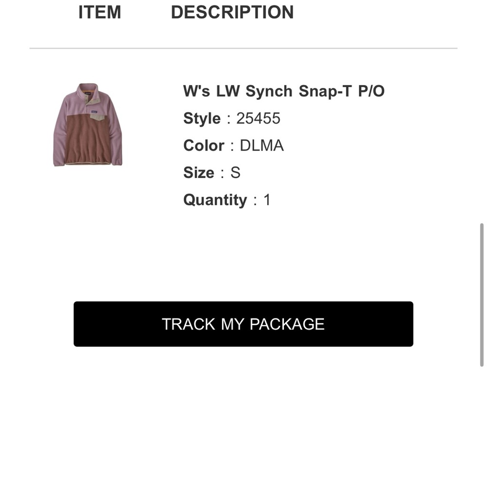 Patagonia Women's LW Synch Snap-T P/O Jacket - Purple and Tan